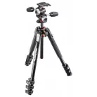 Manfrotto MK190XPRO4-3W 4 szekciós állvány 3-utas fejjel