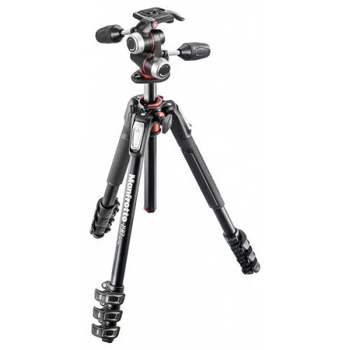 Manfrotto MK190XPRO4-3W 4 szekciós állvány 3-utas fejjel