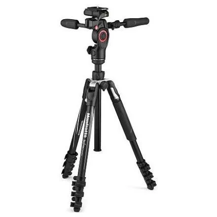 Manfrotto Befree live 3D kit: alu állvány csatos láb+3D live fluid fej (MKBFRLA4BK-3W)