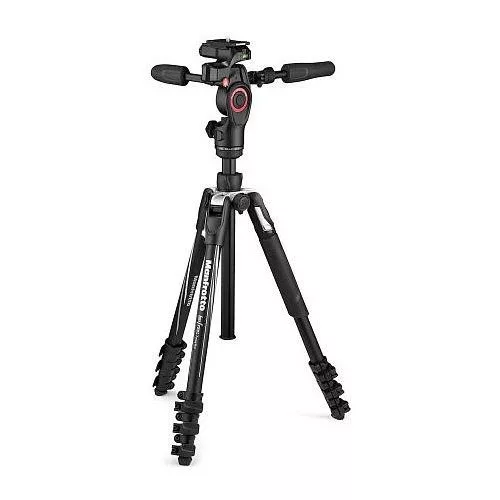 Manfrotto Befree live 3D kit: alu állvány csatos láb+3D live fluid fej (MKBFRLA4BK-3W)