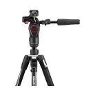 Manfrotto Befree live 3D kit: alu állvány csatos láb+3D live fluid fej (MKBFRLA4BK-3W)