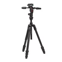   Manfrotto Befree GT alu állvány tekerős zár + 3D live fotó/videó fej