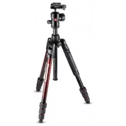   Manfrotto Befree Advanced Alumínium Travel Tripod twist gömbfejjel (piros) (MKBFRTA4RD-BH)