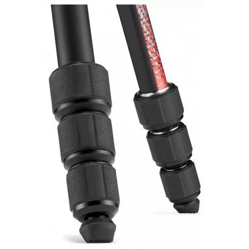 Manfrotto Element MII állvány Alu 4 szekció, gömbfej (piros) (MKELMII4RD-BH)
