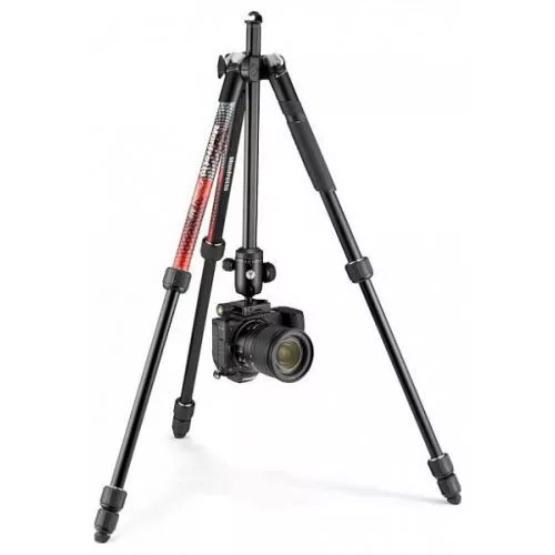 Manfrotto Element MII állvány Alu 4 szekció, gömbfej (piros) (MKELMII4RD-BH)