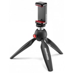 Manfrotto Pixi univerzális telefon tartóval (fekete)