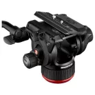 Manfrotto 504x fluid videó fej karbon ikerlábas állvánnyal, földterp. (MVK504XTWINGC)