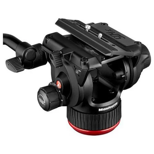 Manfrotto 504x fluid videó fej alu ikerlábas állvánnyal, középterpesz (MVK504XTWINMA)