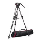 Manfrotto 509 Video fej + 645 Fast Alu állvány, 2n1 terp. Ikerláb (MVK509TWINFA)
