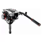 Manfrotto 509 Video fej + 645 Fast Alu állvány, 2n1 terp. Ikerláb (MVK509TWINFA)