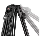 Manfrotto 509 Video fej + 645 Fast Alu állvány, 2n1 terp. Ikerláb (MVK509TWINFA)