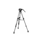 Manfrotto 509 Video fej + 645 Fast karbon állvány,2n1 terp. Ikerláb (MVK509TWINFC)