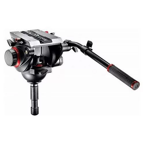 Manfrotto 509 Video fej + 645 Fast karbon állvány,2n1 terp. Ikerláb (MVK509TWINFC)