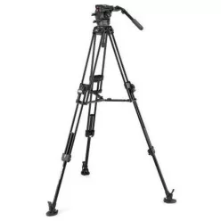   Manfrotto 526 Pro Video fej + 645 Fast Alu állvány, 2n1 terp. Ikerláb (MVK526TWINFA)