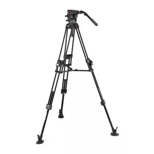 Manfrotto 526 Pro Video fej + 645 Fast Alu állvány, 2n1 terp. Ikerláb (MVK526TWINFA)