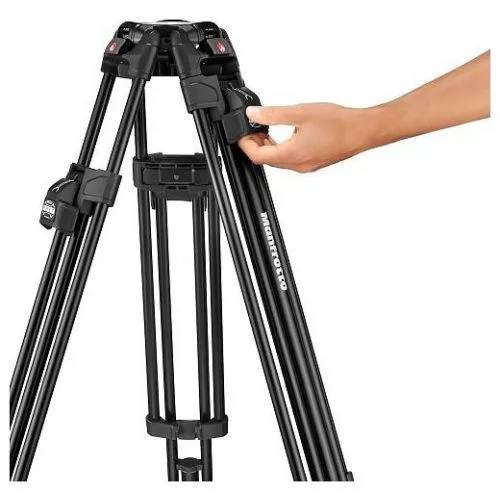 Manfrotto 526 Pro Video fej + 645 Fast Alu állvány, 2n1 terp. Ikerláb (MVK526TWINFA)