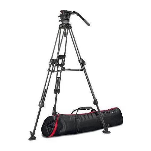 Manfrotto 526 Pro Video fej+ 645 Fast karbon állvány,2n1 terp. Ikerláb (MVK526TWINFC)