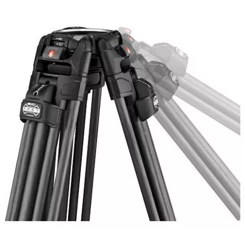 Manfrotto 526 Pro Video fej+ 645 Fast karbon állvány,2n1 terp. Ikerláb (MVK526TWINFC)