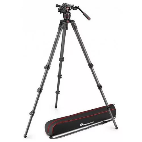 Manfrotto Nitrotech 608 & 536 Single Leg video fej + 536 magas CF állvány