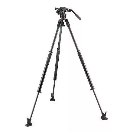 Manfrotto Nitrotech 608 fej + 635 Fast karbon állvány, szimpla láb (MVK608SNGFC)