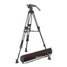Manfrotto Nitrotech 608 fej + 645 Fast Alu állvány, középterp. Ikerláb (MVK608TWINFA)