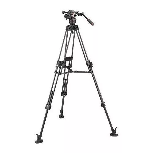 Manfrotto Nitrotech 608 fej + 645 Fast karbon állvány, k.terp ikerláb (MVK608TWINFC)
