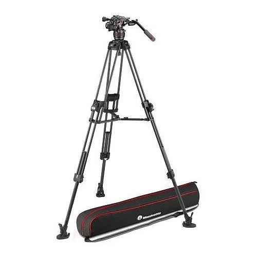 Manfrotto Nitrotech 608 fej + 645 Fast karbon állvány, k.terp ikerláb (MVK608TWINFC)
