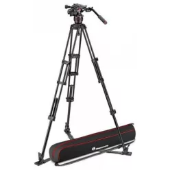   Manfrotto Nitrotech 608 & Alu Twin GS video fej + alu állvány