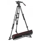 Manfrotto Nitrotech 608 & Alu Twin GS video fej + alu állvány