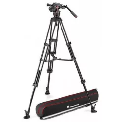   Manfrotto Nitrotech 608 & Alu Twin MS video fej + alu állvány
