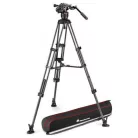Manfrotto Nitrotech 608 & CF Twin MS video fej + karbon állvány