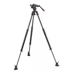   Manfrotto Nitrotech 612 fej + 635 Fast karbon állvány, szimpla láb (MVK612SNGFC)