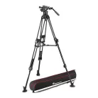 Manfrotto Nitrotech 612 fej + 645 Fast Alu állvány, középterp. Ikerláb (MVK612TWINFA)