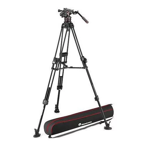 Manfrotto Nitrotech 612 fej + 645 Fast Alu állvány, középterp. Ikerláb (MVK612TWINFA)