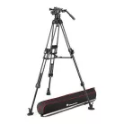 Manfrotto Nitrotech 612 fej + 645 Fast karbon állvány, k.terp ikerláb (MVK612TWINFC)