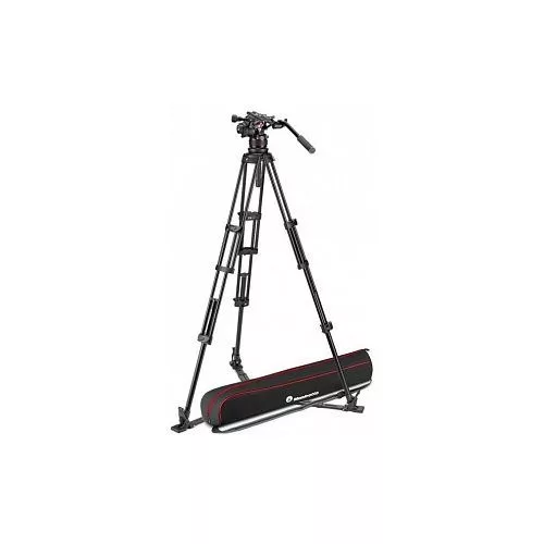Manfrotto Nitrotech 612 & Alu Twin GS video fej + alu állvány