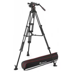   Manfrotto Nitrotech 612 & Alu Twin MS video fej + alu állvány