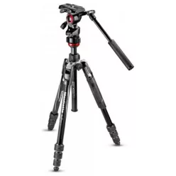   Manfrotto Befree live aluminium állvány tekerős lábzárral, fluid fejjel (MVKBFRT-LIVE)