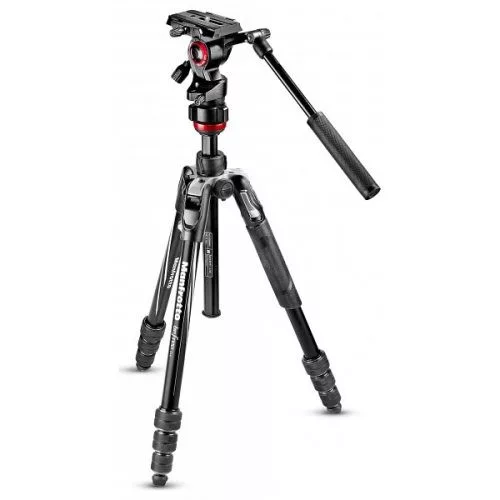 Manfrotto Befree live aluminium állvány tekerős lábzárral, fluid fejjel (MVKBFRT-LIVE)