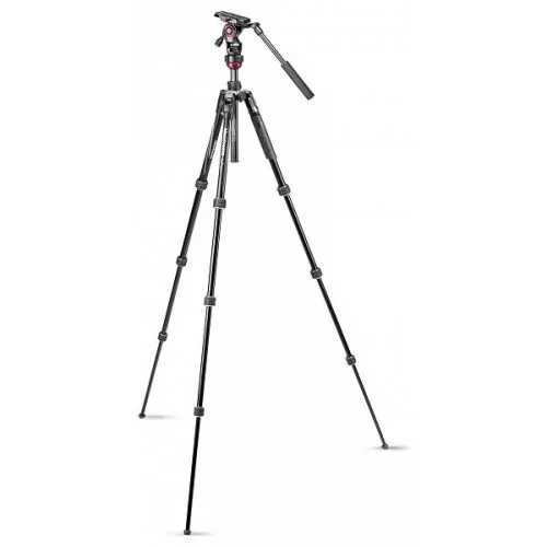 Manfrotto Befree live aluminium állvány tekerős lábzárral, fluid fejjel (MVKBFRT-LIVE)