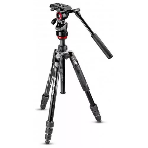 Manfrotto Befree live aluminium állvány tekerős lábzárral, fluid fejjel (MVKBFRT-LIVE)
