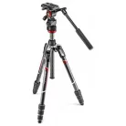 Manfrotto Befree live carbon tripod twist videófejjel