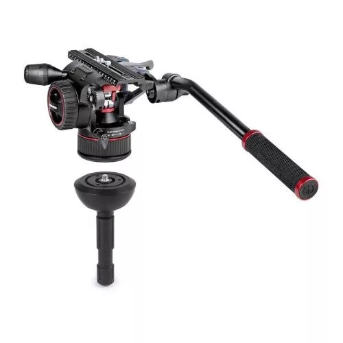 Manfrotto Nitrotech N12 videó fej + 545B állvány középterp., ikerláb