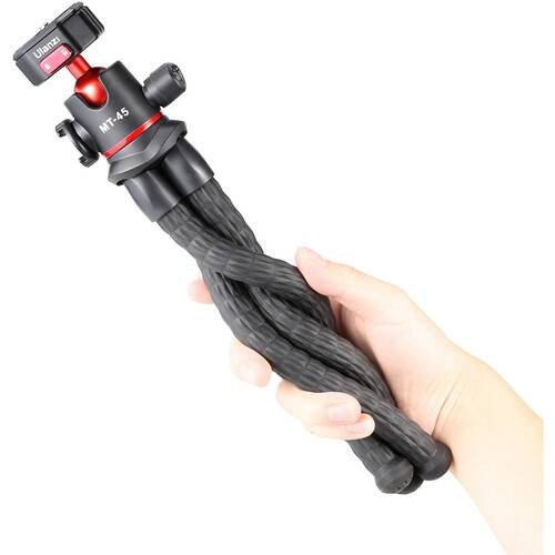 Ulanzi Octopus MT-45 hajlítható lábú pro állvány gömbfejjel, vakupapuccsal