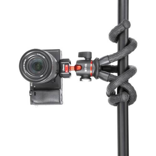 Ulanzi Octopus MT-45 hajlítható lábú pro állvány gömbfejjel, vakupapuccsal