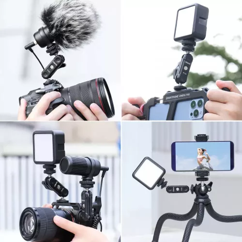 Ulanzi R102 kétfejű bilincs mindkét oldalon 1/4-es csavarral