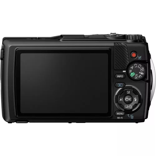 OM SYSTEM Tough TG-7 (fekete) + Ajándék CHS-09 úszó csuklópánt
