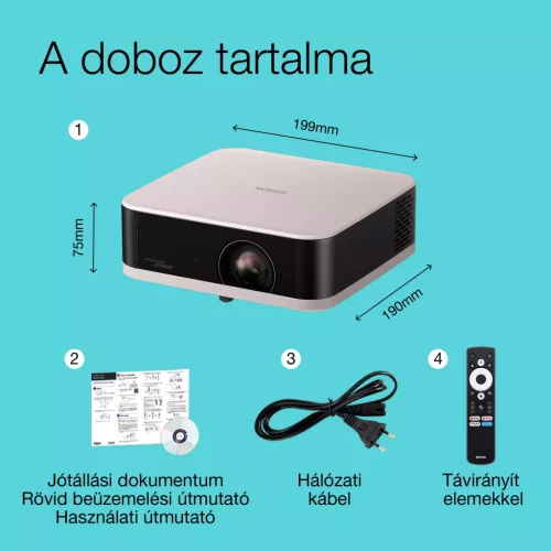 Epson EF-61R FHD mini smart ledprojektor 