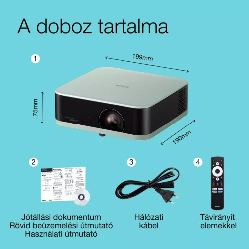 Epson EF-61G FHD mini smart ledprojektor 