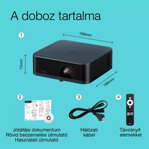 Epson EF-62N 4K Pro UHD mini smart ledprojektor